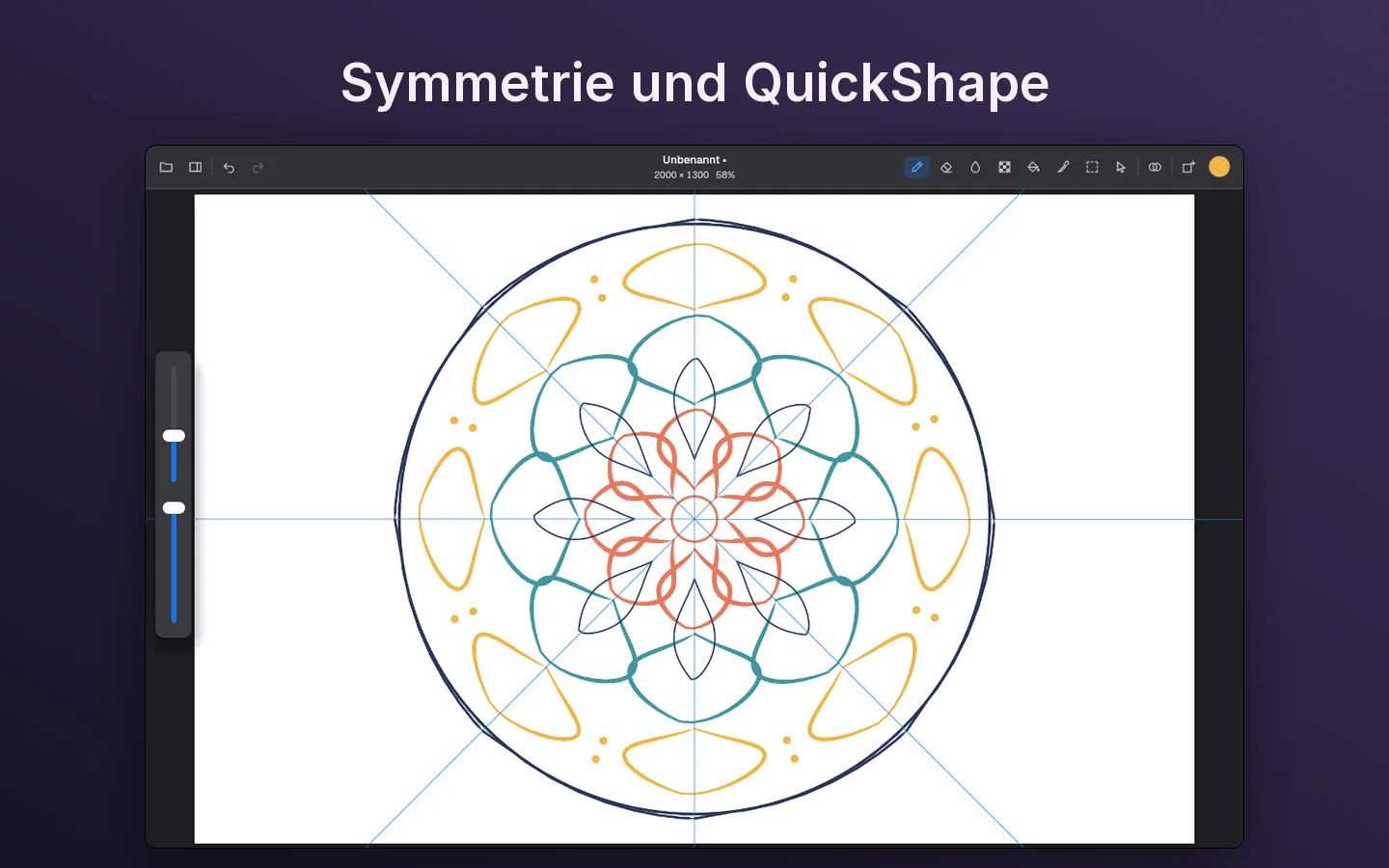 Symmetrie und QuickShape