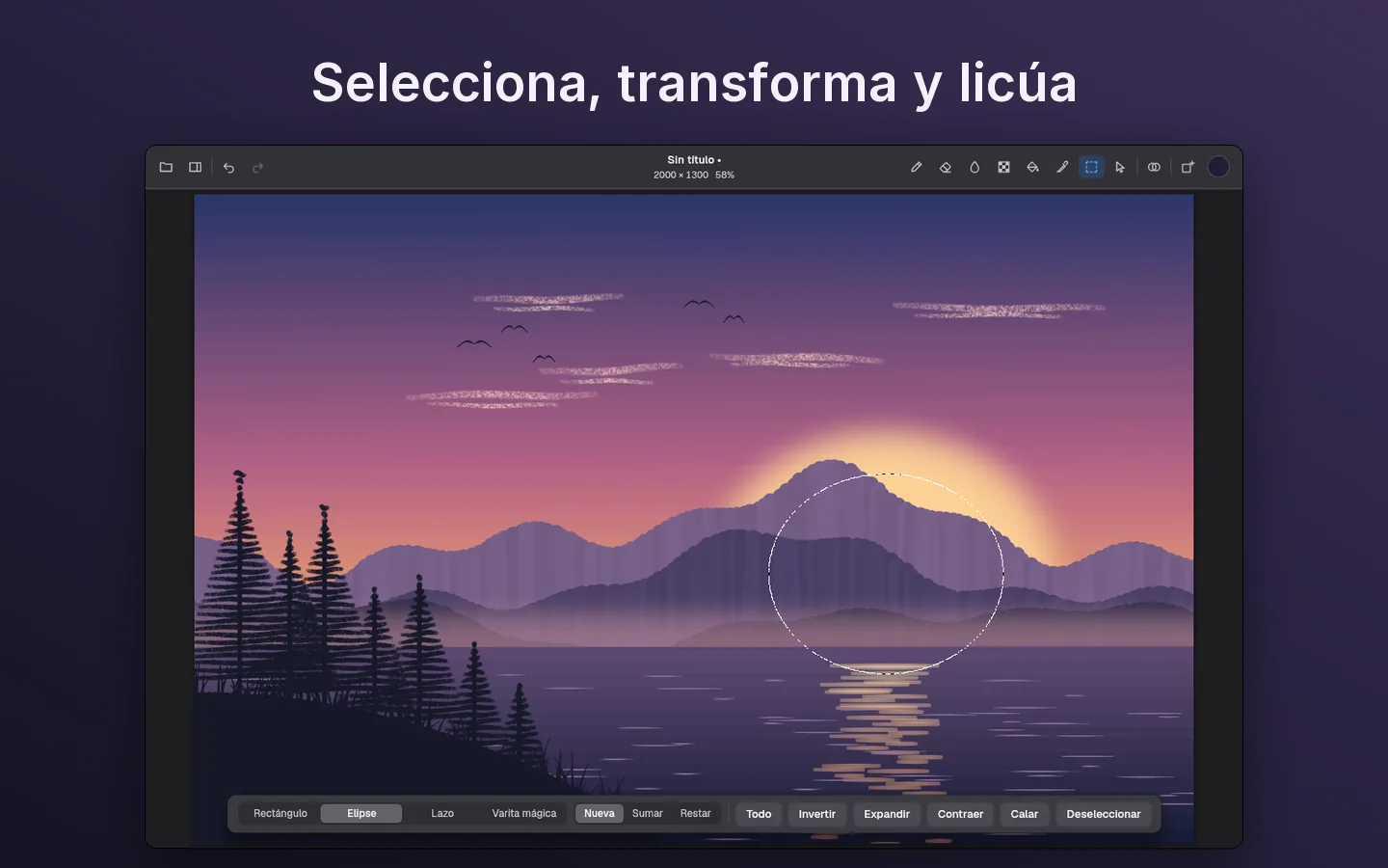 Selecciona, transforma y licúa