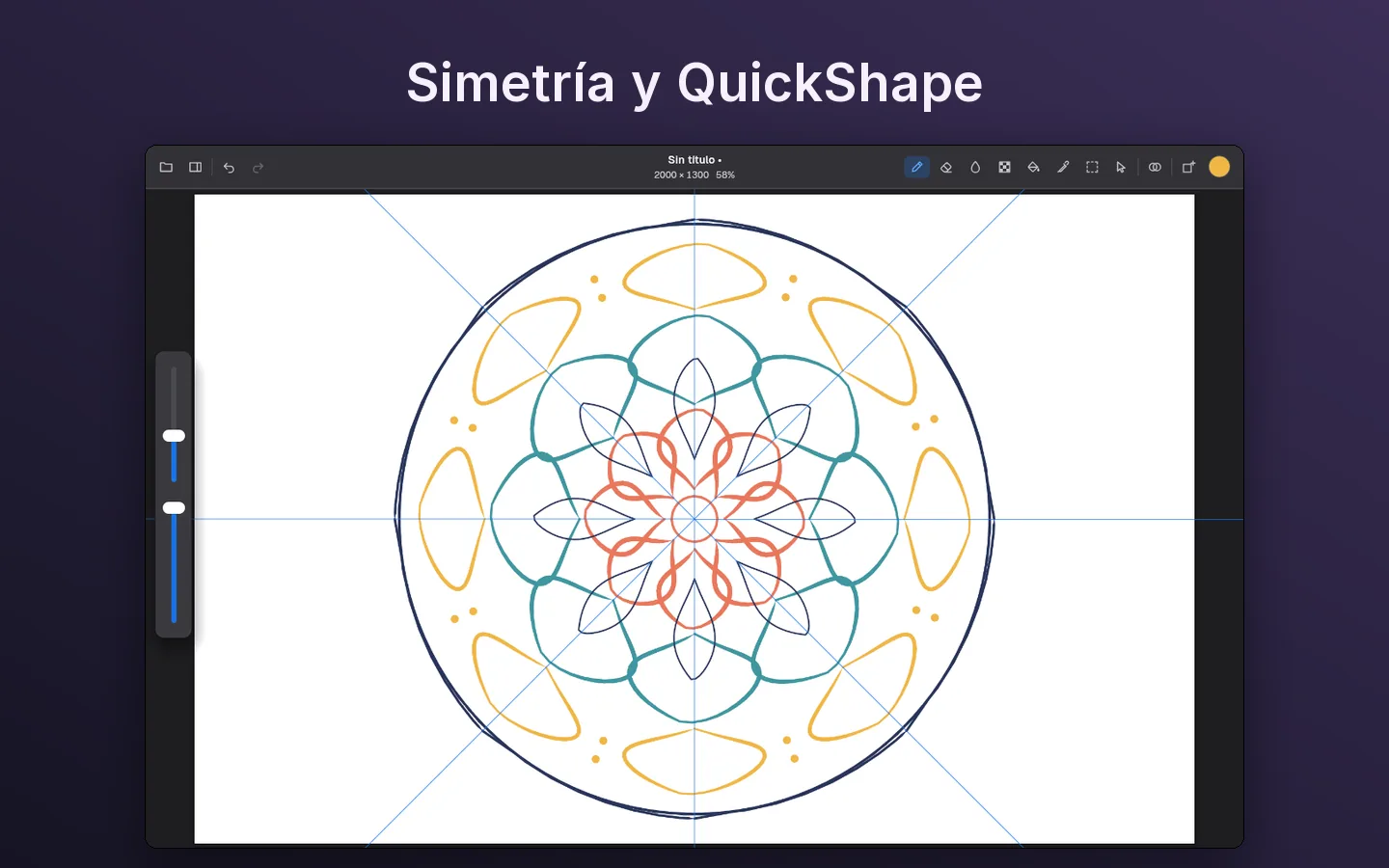 Simetría y QuickShape