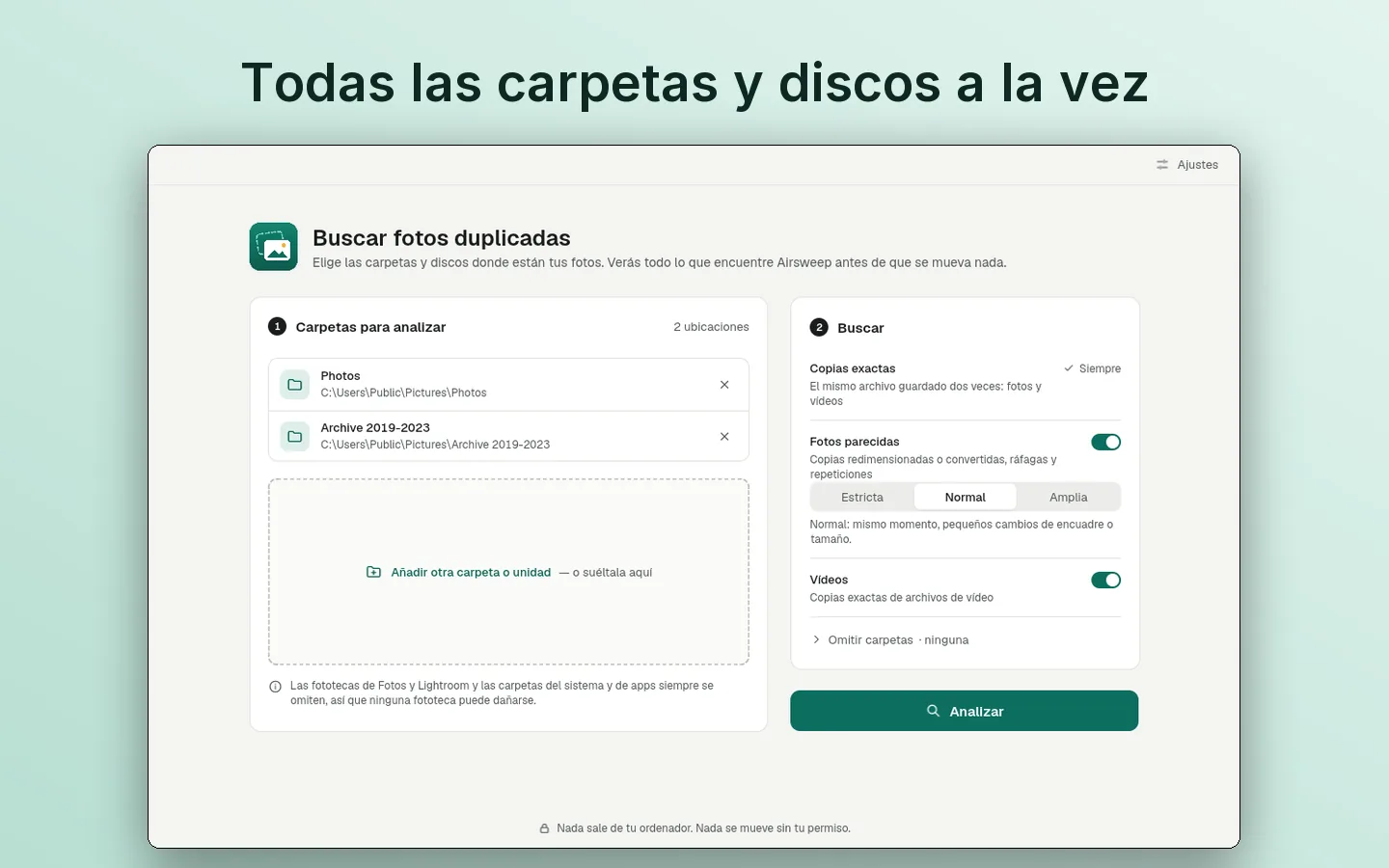 Todas las carpetas y discos a la vez